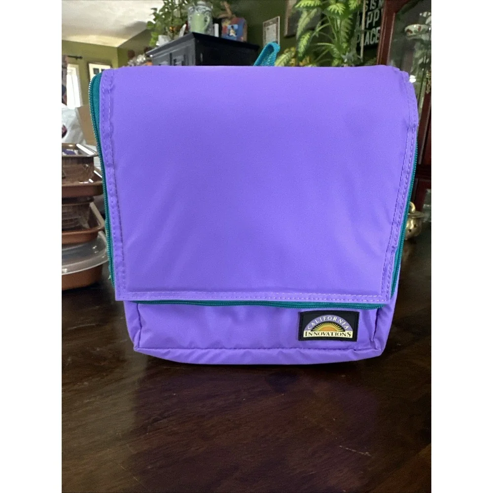 California Innovations Classic Collapsible Cooler Bag Purple /‎ Yellow Brand New